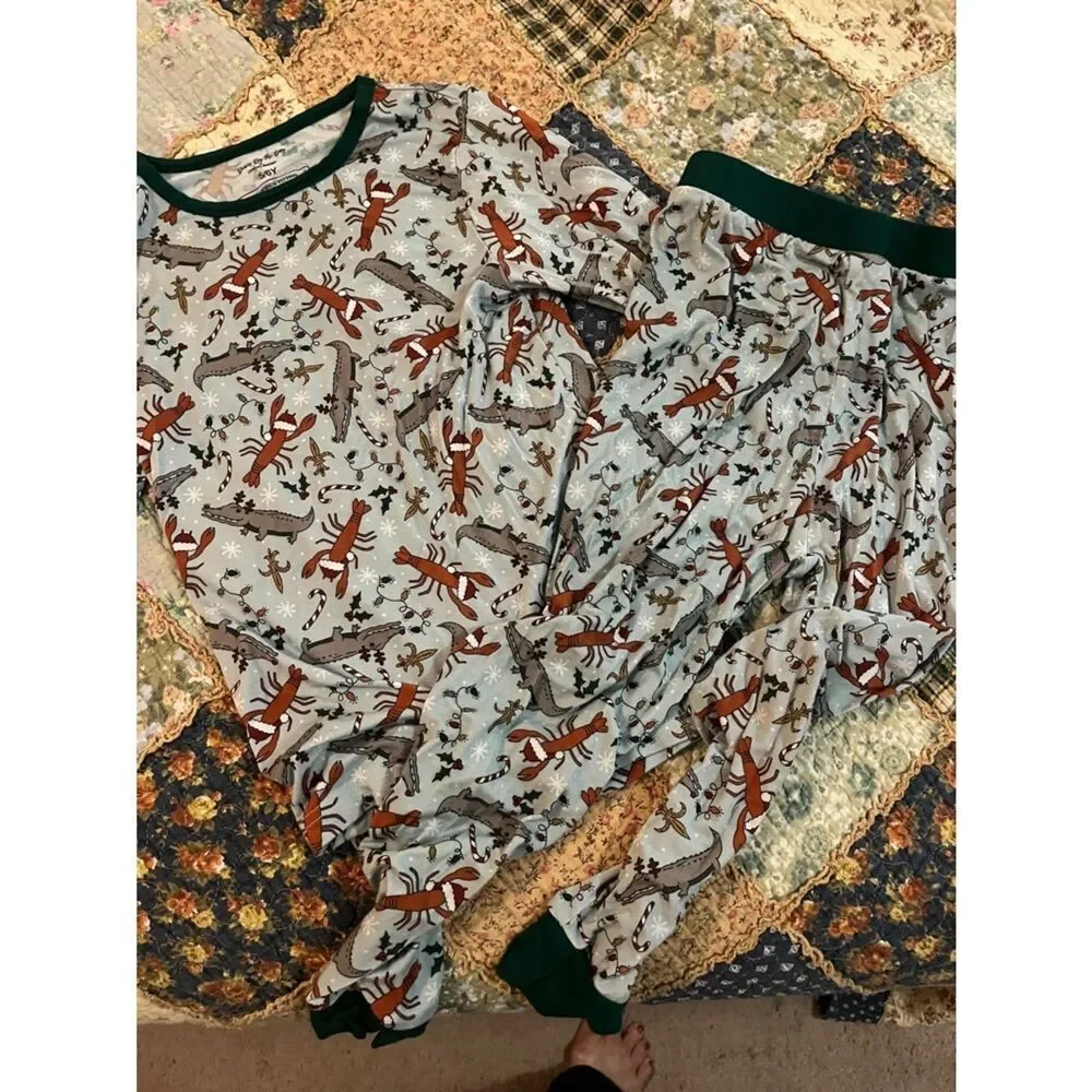 Crawfish and alligator PJs